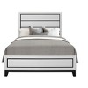 NicBex Full/Queen/King Modern Platform Bed Frame with Headboard and Footboard,Solid Wood Slats Support,No Box Spring Needed,Easy Assembly,Gray/White - 4 of 4