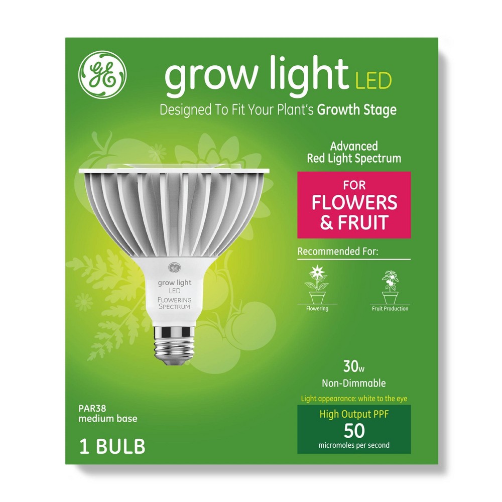 General Electric PAR38 Grow Light With Advanced Red Spectrum Flowers & Fruits LED Light Bulb Clear was $37.99 now $18.99 (50.0% off)