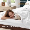 100% Cotton Percale Sheets,Sheet Set with Deep Pocket Up to 16 Inches, Breathable & Crirsp Soft, Bedsheet & Pillowcase Sets, 4 Pieces - 2 of 4
