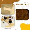 Cesicia Baby Rocking Horse, Plush Animal Rocker with Realistic Sound, Saddle, Toy forAges 3-8 Years Old Child, Brown - 4 of 4