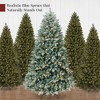 Pre-Lit Blue Spruce Christmas Tree, Realistic Artificial Lighted Holiday Décor, w/ Twinkling White & Multi LEDs - 3 of 4