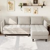 L-Shaped Sectional Sofa with Storage Chaise, Deep Seat Chenille Couch with Plush Pillows for Living Room and Apartment - 3 of 4