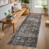 Living Room Rug, Washable Vintage Floral Low Pile Non Slip Carpet for Bedroom, Dining Room, Office, Farmhouse Rug - 3 of 4