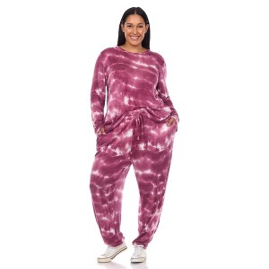 Women's 2 Piece Lounge Set Gray X Large - White Mark - 1 of 4