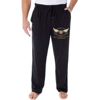 Harry Potter Adult Mens' Quidditch Golden Snitch Ball Pajama Lounge Pants