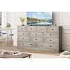 12 Drawer Dresser for Bedroom, 61 Inch Wood Dresser with Power Outlet, Wide Chest of Drawers - 3 of 4