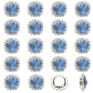 Unique Bargains DIY Craft Clothing Shoe Hat Bag Button Decor Claw Gem Rhinestones 32 Pcs - 1 of 4