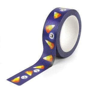Mary Engelbreit Candy Corn Purple Crafting Washi Tape; 15mm - 1 of 2