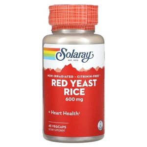 Solaray Red Yeast Rice, 600 mg, 45 Count - 1 of 4