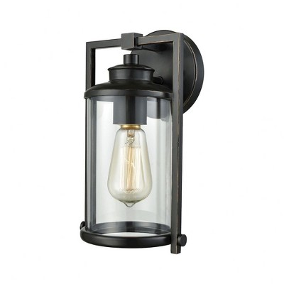 Elk Home Frampton 1 - Light Wall Light in  Aged Bronze