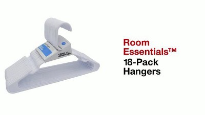 18pk Plastic Hangers Mint - Room Essentials 1 ct