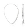 Ross-Simons 0.50 ct. t.w. Diamond Linear Wire Threader Earrings in 14kt White Gold - 3 of 4