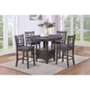 Sapphtopaz Round Dining Table Modern Counter Height Dining Table with Extension Leaf and Storage Base  Kitchen Table for Dining Room, Small Spaces - 3 of 4