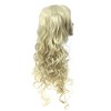 Unique Bargains Women Curly Human Hair Wigs with Wig Cap 650g - 4 of 4