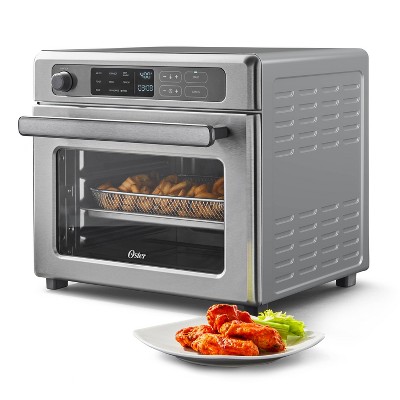 Oster Digital 9-Function Countertop Air Fryer Oven with RapidCrisp – Stainless Steel