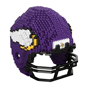 Forever Collectibles Minnesota Vikings NFL FOCO BRXLZ Helmet Building Block Set - 1 of 4