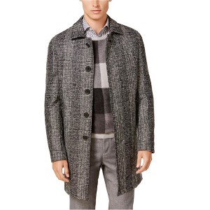 Ryan Seacrest Mens Plaid Overcoat Dress - 1 of 1