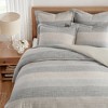 Sand Stripes Natural King 3pc Comforter Set - Levtex Home - image 3 of 4