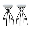 NicBex Set of 2 Bar Stools for Kitchen Island,Round Upholstered Counter Bar Stools with Footrests,Bar Chairs for Dining Rooms,Kitchens - 4 of 4