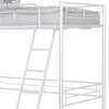 Sapphtopaz Twin Size Loft Bed with High Under Bed Space, Metal Bed Frame with Ladder & Safety Guardrail, Space-Saving Bunk Bed for Adults&Teen - 2 of 4