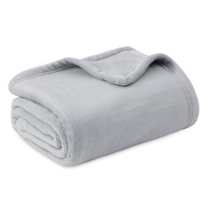 Cozy Comfort by Bedsure | Flannel Blanket Solid 260GSM Soft Fuzzy Plush Bed Blanket - 1 of 4
