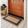 A1HC Natural Coir and PVC Backing Classic Border Flock Door Mat, Anti-Shed Treated Durable Doormat - 2 of 4