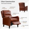 Arceso Faux Leather Push Back Recliner Chair, 20 Inch Upholstered Recliner Chairs,  Modern Pushback Recliner Chair for Bedroom, Living Room - 4 of 4