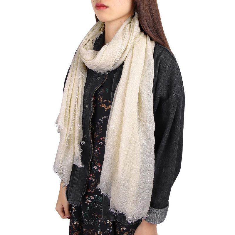 Unique Bargains Unisex Cotton Linen Soft Fashion Long Scarf Hijab Wrap Shawl Headwear Scarves, 1 of 4