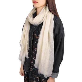 Unique Bargains Unisex Cotton Linen Soft Fashion Long Scarf Hijab Wrap Shawl Headwear Scarves