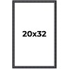 PosterPalooza | Linear Black Picture Frame - UV Acrylic, Foam Board Backing, Hanging Hardware - 2 of 4