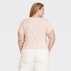 Women's Miller Eagle Short Sleeve Graphic Baby T-Shirt - Beige - 2 of 3