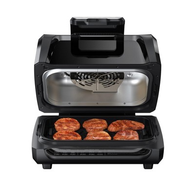 Air Fryer, 7-in-1 Smokeless Indoor Grill Combo - 1750W Electric Griddle with See-Through Window, 4QT Capacity