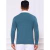 INSPIRE CHIC Men's Long Sleeve V-neck Solid Color Knitted Pullover Sweater - 3 of 4