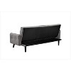 Kumasinova 72" Sleeper Sofa Bed,Gray Sofa Couch with Drop-Down Table,Cup Holder,Convertible Folding Backrest Linen Sofa for Apartment,Bedroom - 3 of 4