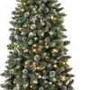 National Tree Company First Traditions Pre-Lit LED Snowy Oakley Hills Artificial Christmas Tree Warm White Lights - 4 of 4