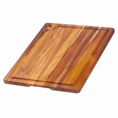 TeakHaus Marine Collection Edge Grain Rectangular Cutting Board, 18 x 14 Inch