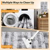 100% Polyester Towel Fabric Carpet - 200g Fleece Weight, Total 980Gsm, TPR Washable Foldable Bottom, Bohemian Style, Moyan Time-Space Design - 4 of 4