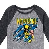 Boys' - Marvel - Wolverine Slash Raglan Graphic T-Shirt - 2 of 4