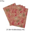 Unique Bargains Gift Wrap Paper Yellow Kraft 27.56"x19.69" 5Pcs - 3 of 4