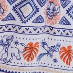 blue / orange, girls maxi dress