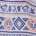 blue / orange, girls maxi dress