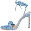 Journee Collection Womens Edelie Tru Comfort Foam Open Toe High Stiletto Pumps Blue 7.5 - 2 of 4