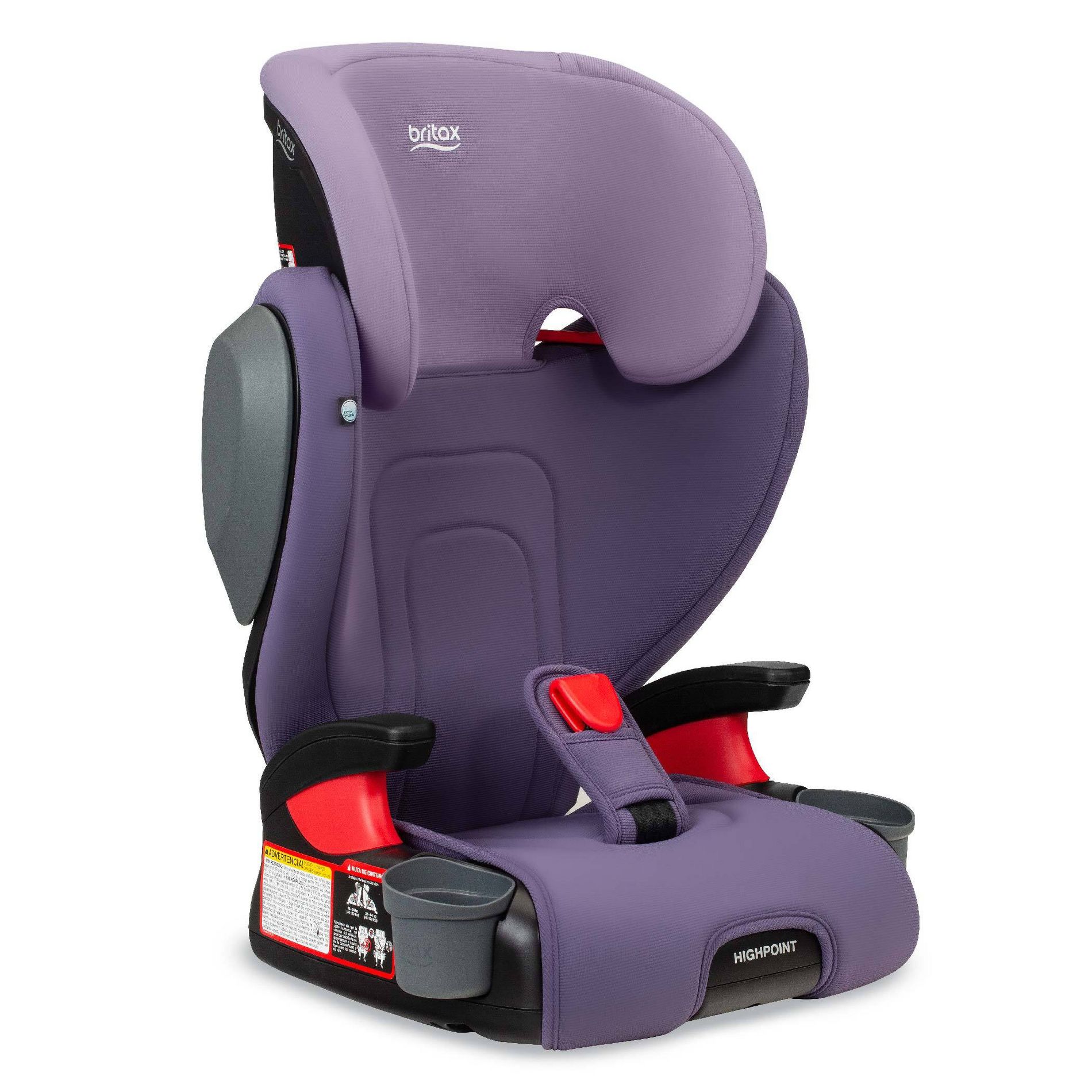 Britax Highpoint 2-Stage Belt-Positioning Booster Car Seat - Purple Ombre