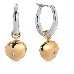 Polished Pebble Huggie Hoop Earrings - Ettika - 1 of 2