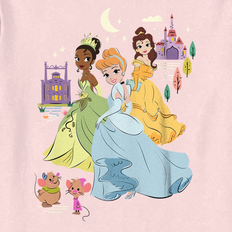 Toddler's Disney Cartoon Princesses and Friends T-Shirt, 2 of 4