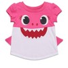 Pinkfong Baby Shark T-Shirt and French Terry Shorts Outfit Set Newborn to Infant - 2 of 4