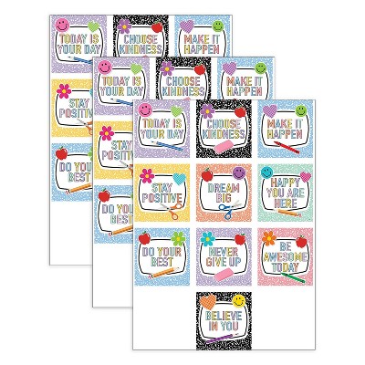 Teacher Created Resources Cool for School Positive Sayings Accents 30/Pack 3 Packs/Bundle