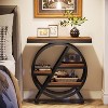 Tribesigns 3-Tier End Table with Storage, Wood Narrow Sofa Side Table for Bedroom Living Room, Light Brown - 3 of 4