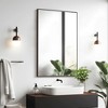 Wooakway Metal Bathroom/Vanity Mirror Modern Accent Mirror for Living Room Bathroom Bedroom Entryway Black/Gold/Silver - 2 of 4