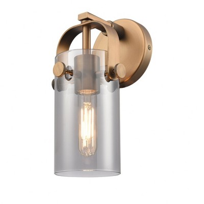 Pilaster II Cylinder - 1 Light Wall Sconce In Contemporary Style-10.5 Inches Tall and 4.5 Inches Wide